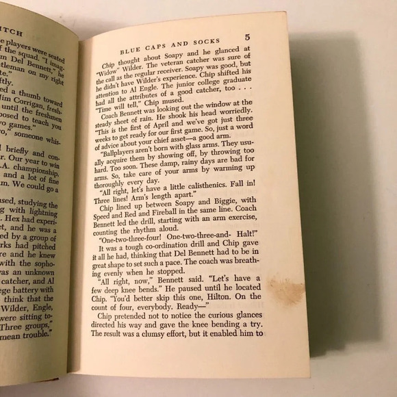 Vintage 1958 Chip Hilton Sports Story Pay Off Pitch  Clair Bee Hardcover Book - Picture 10 of 16